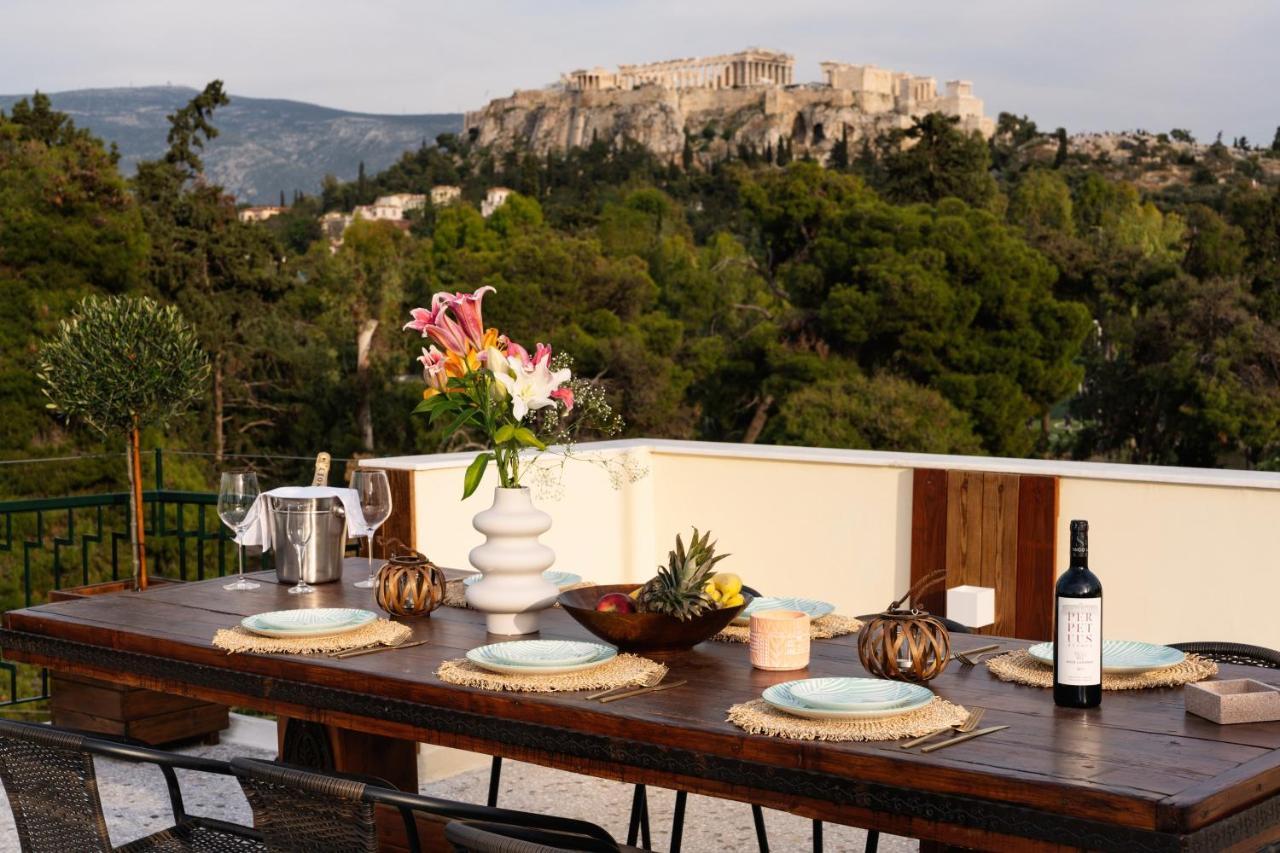 Ferienwohnung Visum Acropol ,3Br - Private Terrace-Jacuzzi - Amazing View Athen Exterior foto